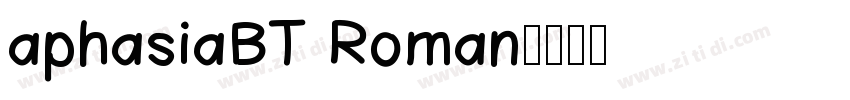 aphasiaBT Roman字体转换